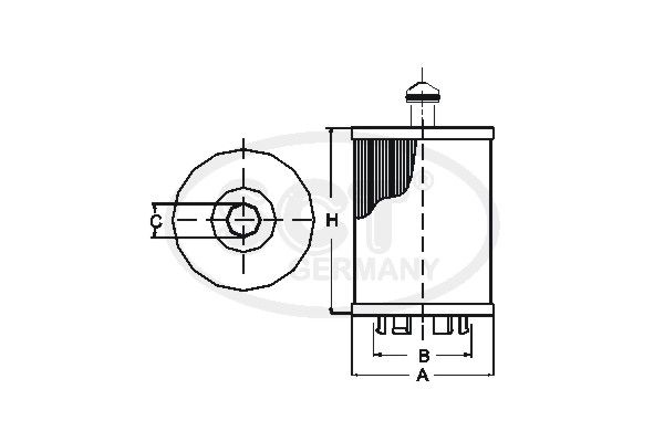 SCT GERMANY Eļļas filtrs SH 4070 L